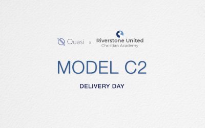 Highlight introductory photo to quasi partnership with riverston chrsitian academy during deployment of Model C2 for Material Tranport