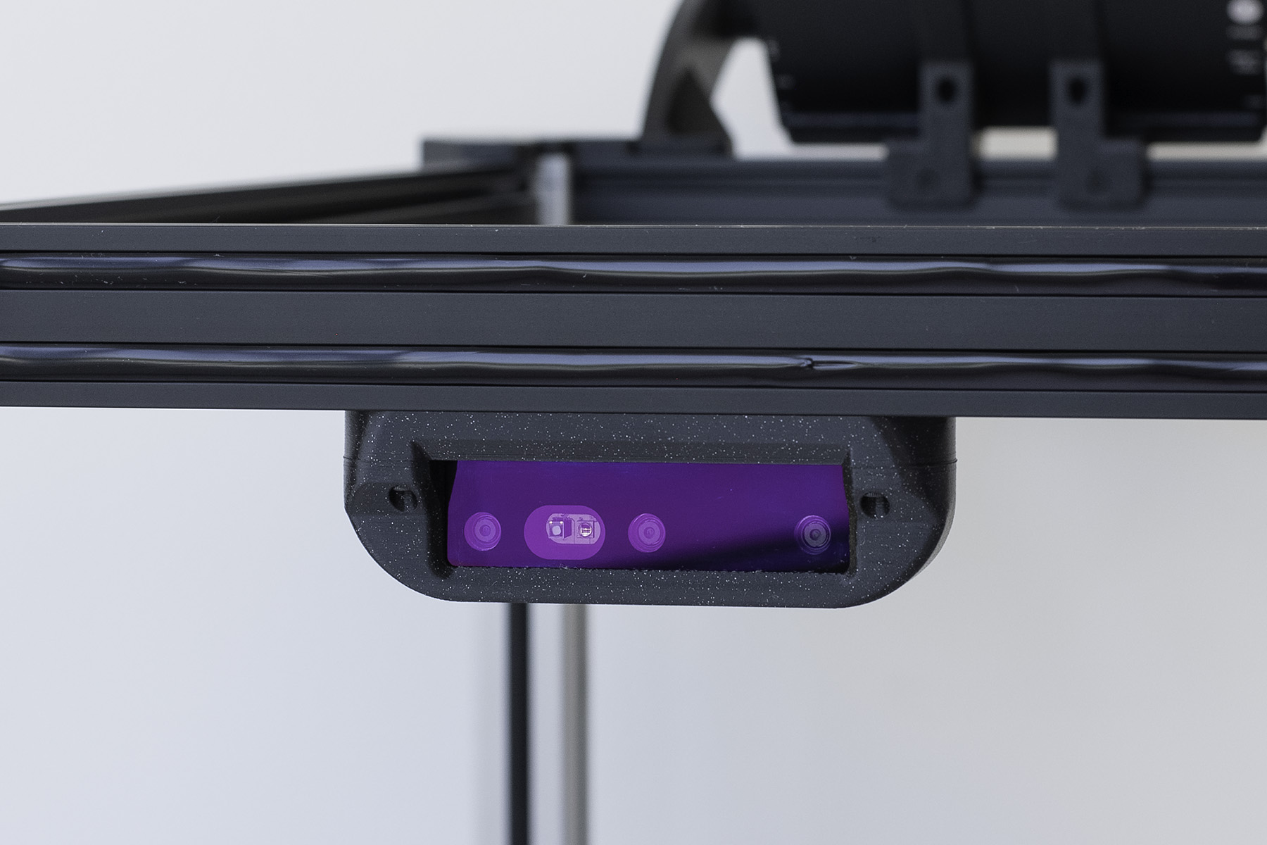 Close-up of 3D Stereocam Depth Camera on the Model C2 autonomous delivery cart